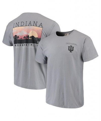 Men's Gray Indiana Hoosiers Comfort Colors Campus Scenery T-shirt $25.19 T-Shirts