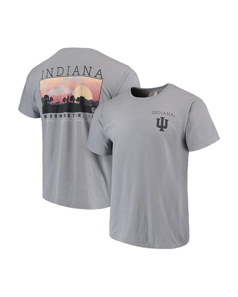 Men's Gray Indiana Hoosiers Comfort Colors Campus Scenery T-shirt $25.19 T-Shirts