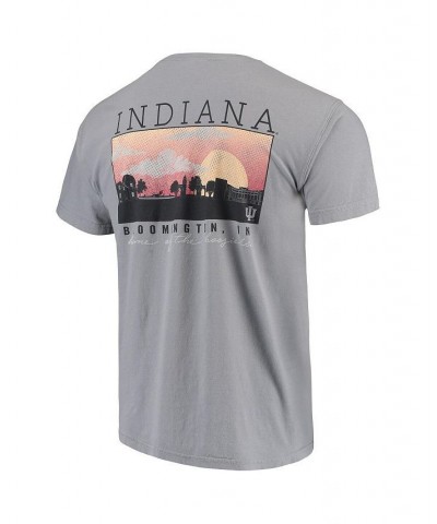 Men's Gray Indiana Hoosiers Comfort Colors Campus Scenery T-shirt $25.19 T-Shirts