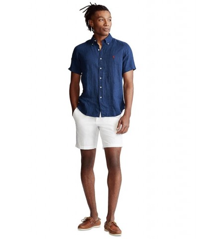 Men's Short-Sleeve Linen Button-Up Harbor Pink $52.65 Shirts