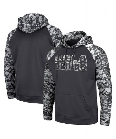 Men's Charcoal UCLA Bruins OHT Military-Inspired Appreciation Digital Camo Pullover Hoodie $30.75 Sweatshirt