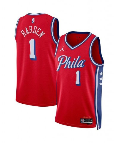 Men's Brand James Harden Red Philadelphia 76ers 2022/23 Statement Edition Swingman Jersey $49.40 Jersey