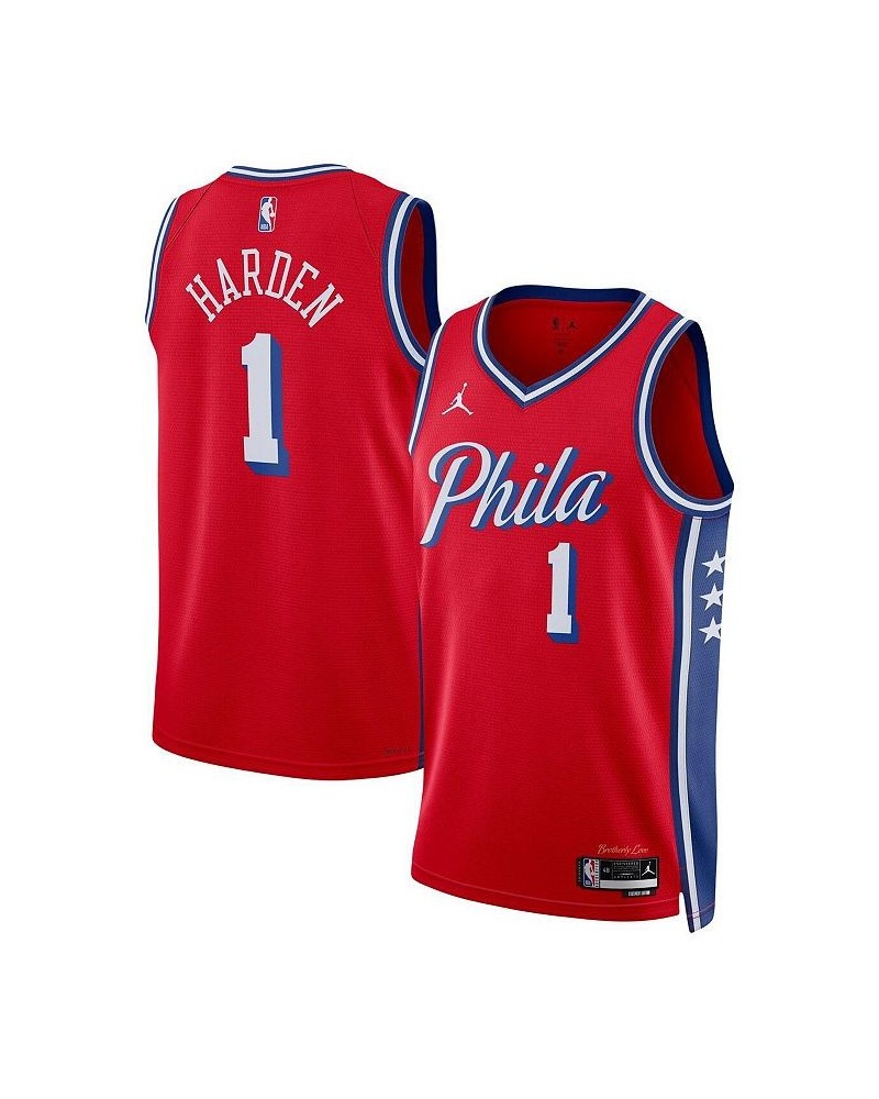 Men's Brand James Harden Red Philadelphia 76ers 2022/23 Statement Edition Swingman Jersey $49.40 Jersey