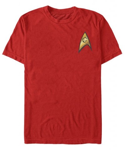 Star Trek Men's The Original Series Engineer Starfleet Insignia Short Sleeve T-Shirt Red $14.70 T-Shirts