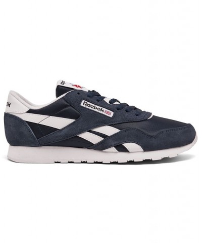 Men's Classic Nylon Casual Sneakers Blue $34.00 Shoes