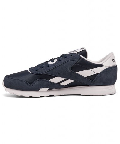 Men's Classic Nylon Casual Sneakers Blue $34.00 Shoes