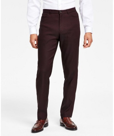 Men's TH Flex Modern Fit Four-Pocket Twill Pants Red $23.04 Pants