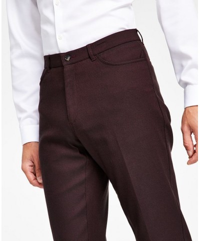 Men's TH Flex Modern Fit Four-Pocket Twill Pants Red $23.04 Pants