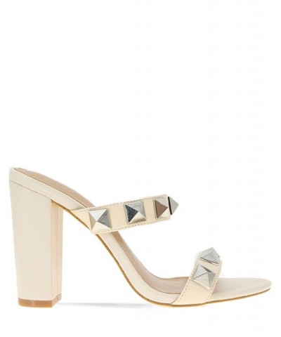 Women's Borani Block Heel Sandal White $45.78 Shoes