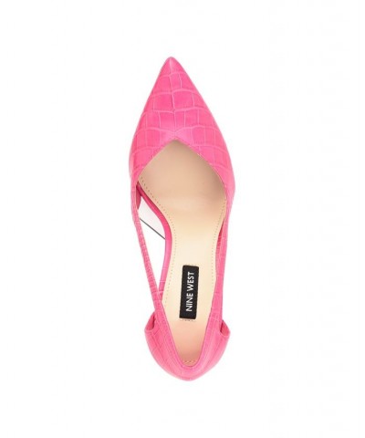 Women's Trivs Pointy Toe Stiletto Dress Pumps Pink $37.80 Shoes