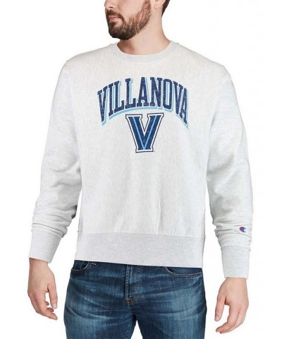 Men's Gray Villanova Wildcats Arch Over Logo Reverse Weave Pullover Sweatshirt $36.55 Sweatshirt