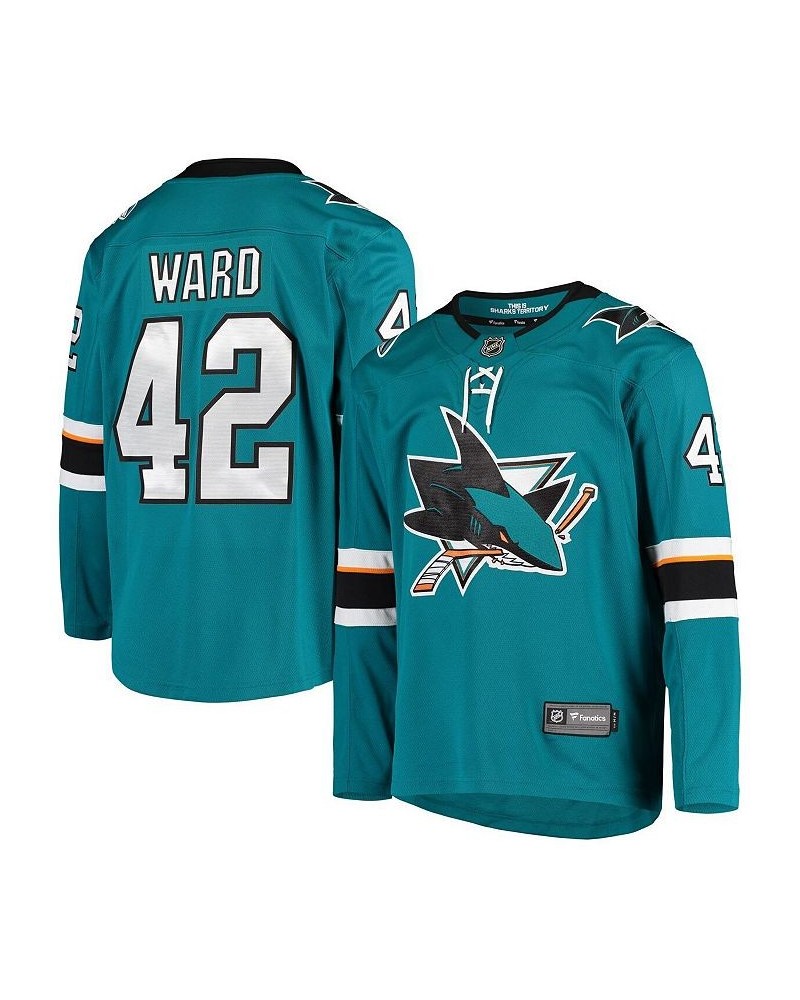 Men's Branded Joel Ward Teal San Jose Sharks Breakaway Home Player Jersey $72.00 Jersey