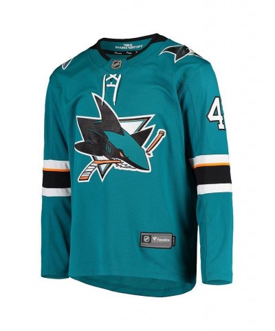 Men's Branded Joel Ward Teal San Jose Sharks Breakaway Home Player Jersey $72.00 Jersey