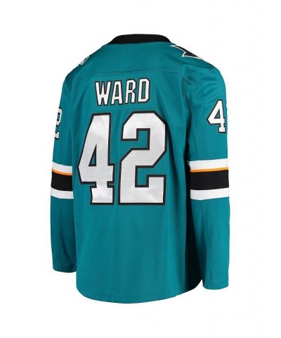 Men's Branded Joel Ward Teal San Jose Sharks Breakaway Home Player Jersey $72.00 Jersey