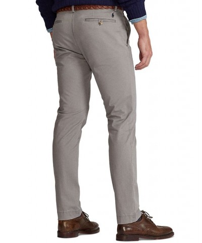 Men's Stretch Slim Fit Chino Pants Gray $47.50 Pants