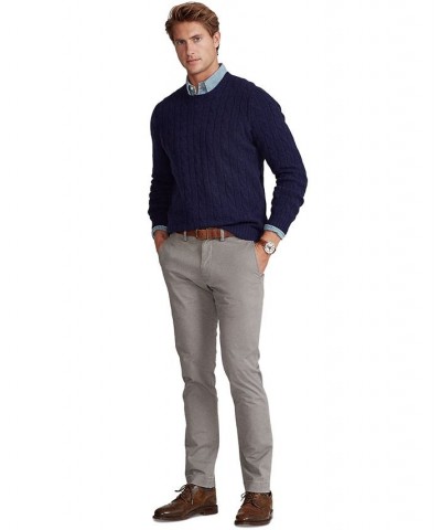 Men's Stretch Slim Fit Chino Pants Gray $47.50 Pants