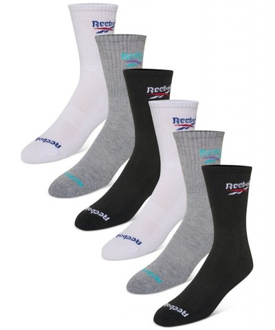 Men's 6-Pk. 1/2 Terry Performance Crew Socks Multi $11.00 Socks