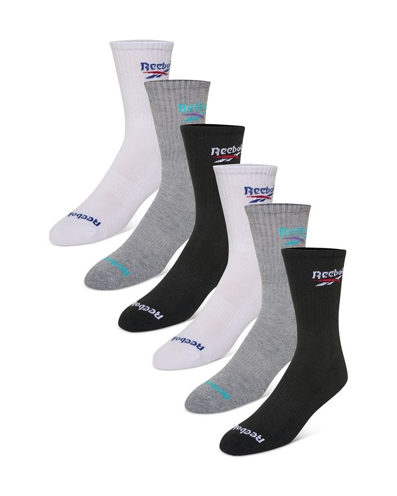 Men's 6-Pk. 1/2 Terry Performance Crew Socks Multi $11.00 Socks