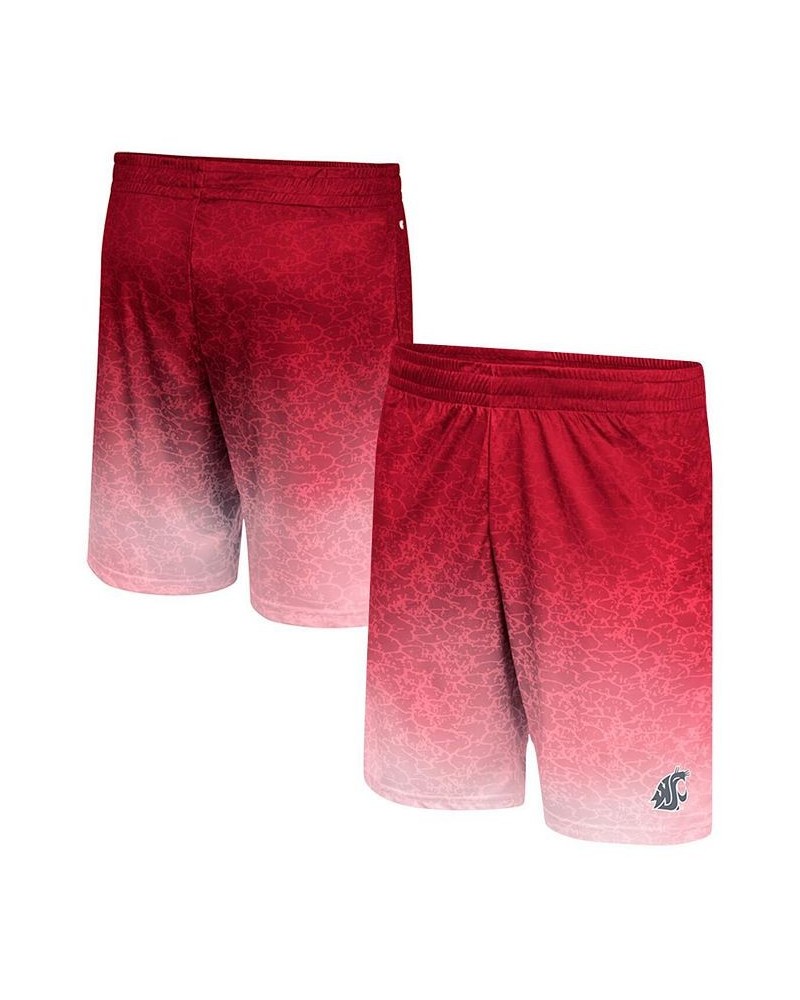 Men's Crimson Washington State Cougars Walter Shorts $19.32 Shorts