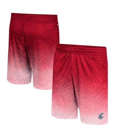 Men's Crimson Washington State Cougars Walter Shorts $19.32 Shorts