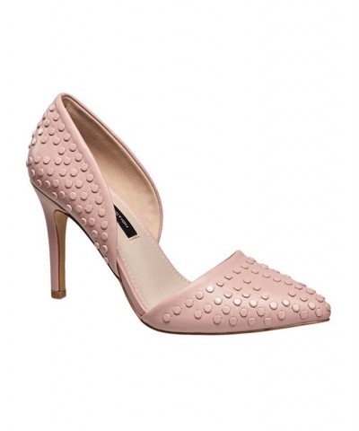 Women's Forever Studded Pumps Pink $57.96 Shoes