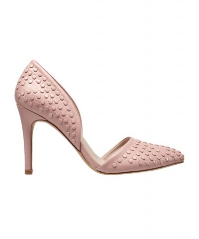 Women's Forever Studded Pumps Pink $57.96 Shoes