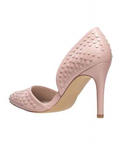 Women's Forever Studded Pumps Pink $57.96 Shoes