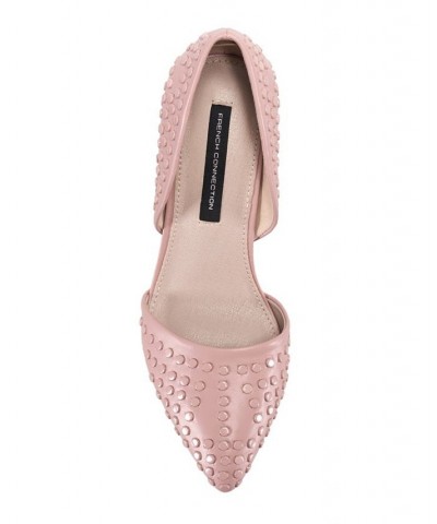 Women's Forever Studded Pumps Pink $57.96 Shoes