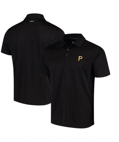 Men's CBUK by Cutter Buck Black Pittsburgh Pirates DryTec Fairwood Polo Shirt $25.20 Polo Shirts