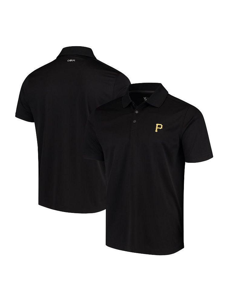 Men's CBUK by Cutter Buck Black Pittsburgh Pirates DryTec Fairwood Polo Shirt $25.20 Polo Shirts