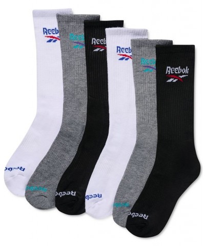 Men's 6-Pk. 1/2 Terry Performance Crew Socks Multi $11.00 Socks