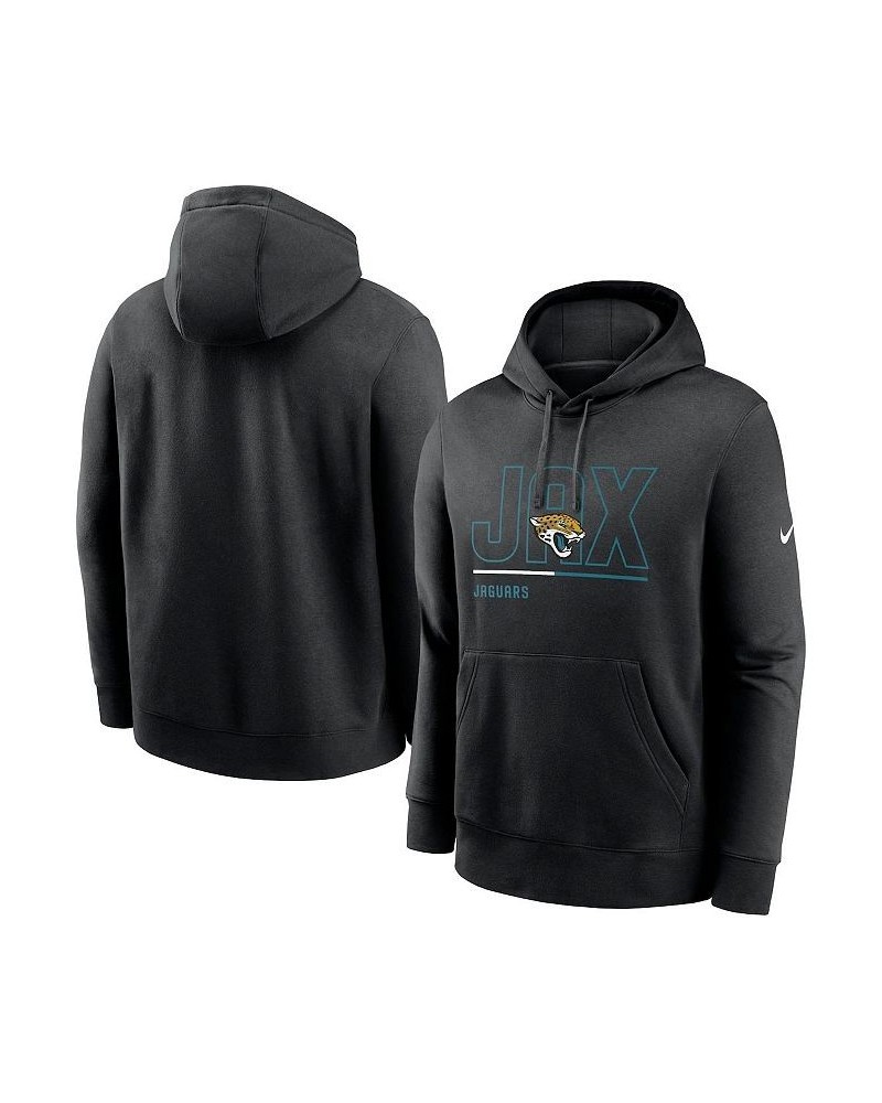 Men's Black Jacksonville Jaguars City Code Club Fleece Pullover Hoodie $34.85 Sweatshirt