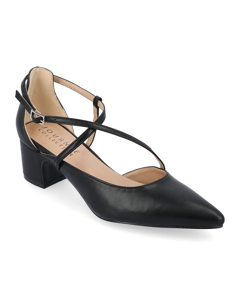 Women's Galvinn Crisscross Heel Black $40.85 Shoes