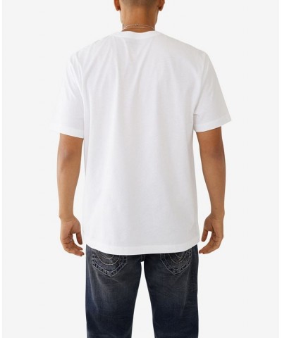 Men's Short Sleeve Leaf Tree Trademark T-shirt White $21.34 T-Shirts