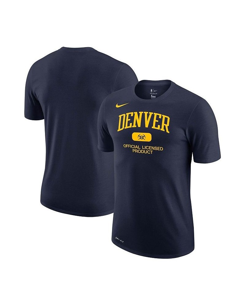 Men's Navy Denver Nuggets Essential Heritage Performance T-shirt $18.90 T-Shirts