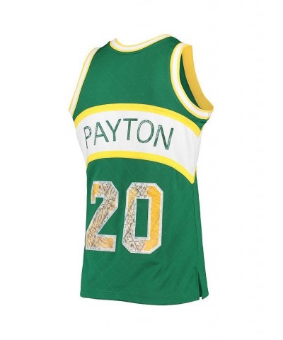 Men's Gary Payton Green Seattle SuperSonics 1994-95 Hardwood Classics 75th Anniversary Diamond Swingman Jersey $94.50 Jersey