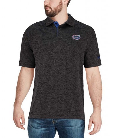 Men's Heather Black Florida Gators Down Swing Polo Shirt $24.50 Polo Shirts