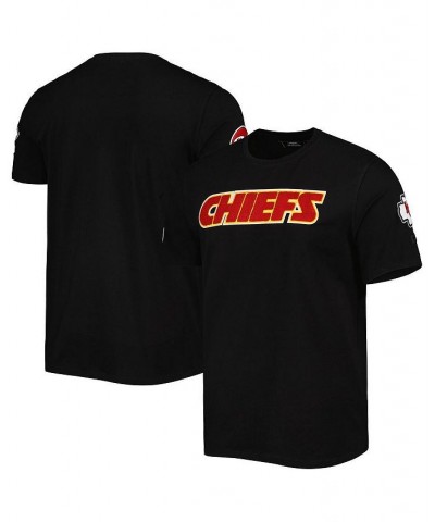 Men's Black Kansas City Chiefs Classic Chenille T-shirt $28.20 T-Shirts