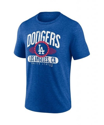 Men's Branded Heathered Royal Los Angeles Dodgers Badge of Honor Tri-Blend T-shirt $21.15 T-Shirts