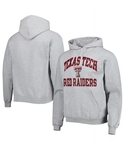 Men's Heather Gray Texas Tech Red Raiders High Motor Pullover Hoodie $32.20 Sweatshirt