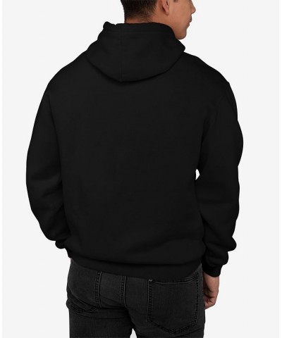 Men's Dad Word Art Hooded Sweatshirt Black $33.59 Sweatshirt