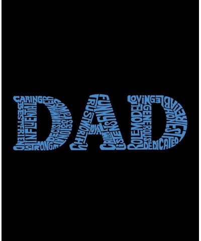 Men's Dad Word Art Hooded Sweatshirt Black $33.59 Sweatshirt