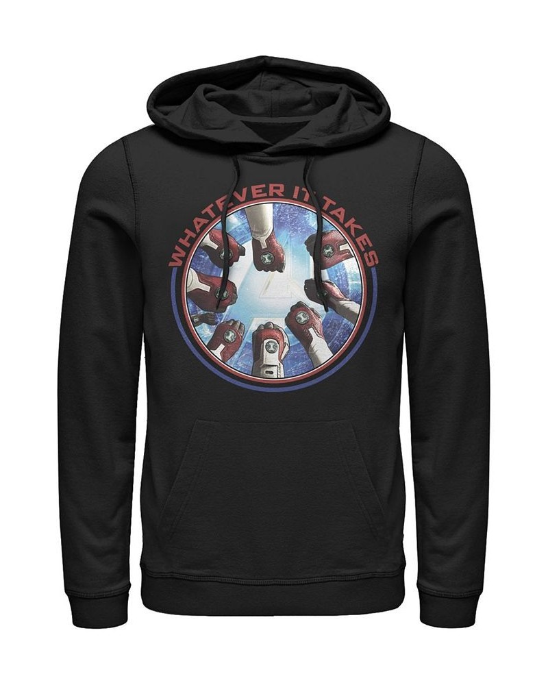 Marvel Men's Avengers Endgame Whatever It Takes Fist Bump, Pullover Hoodie Black $27.06 Sweatshirt