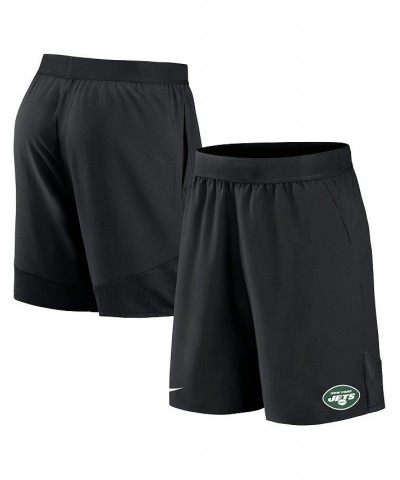 Men's Black New York Jets Stretch Woven Shorts $17.20 Shorts