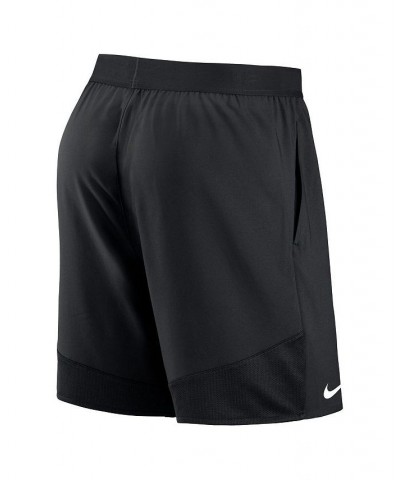 Men's Black New York Jets Stretch Woven Shorts $17.20 Shorts