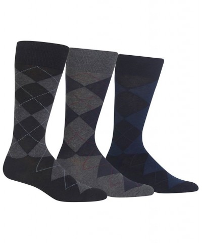 Men's Socks, Extended Size Argyle Dress Men's Socks 3-Pack Multi $16.92 Socks