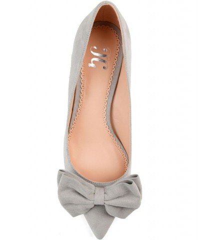 Women's Orana Bow Heels Gray $45.00 Shoes