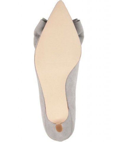 Women's Orana Bow Heels Gray $45.00 Shoes