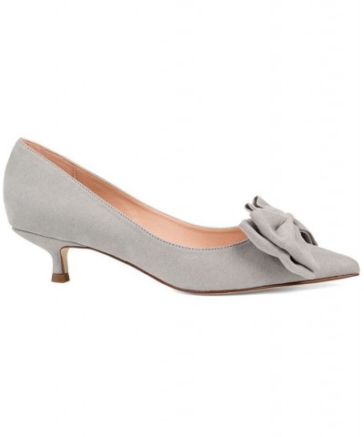 Women's Orana Bow Heels Gray $45.00 Shoes