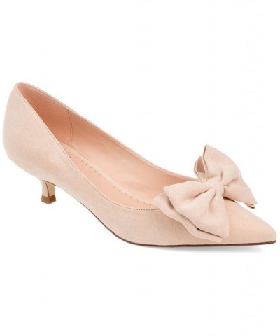 Women's Orana Bow Heels Gray $45.00 Shoes